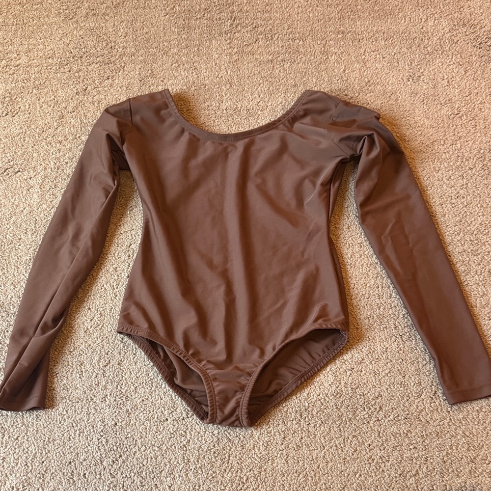 Brown Long Sleeve Kids One Piece